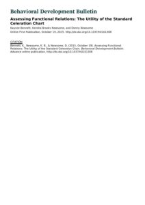 Assessing Functional Relations- The Utility of the Standard Celeration ...